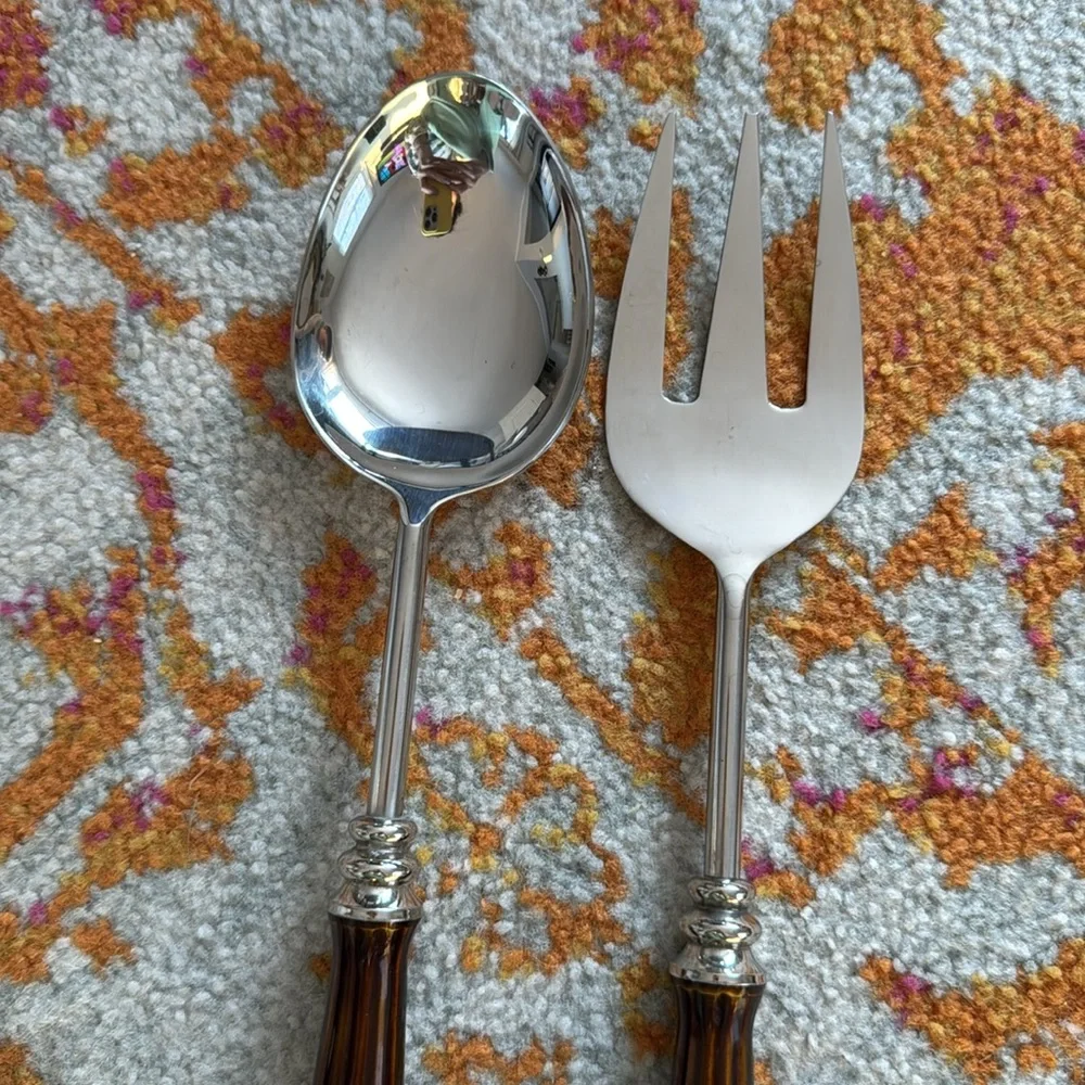 Simplydesignz Large Spoon & Fork Serveware Set